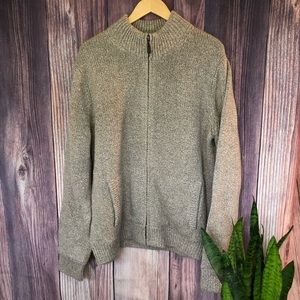 Men’s LL Bean Full Zip Sweater | Size L